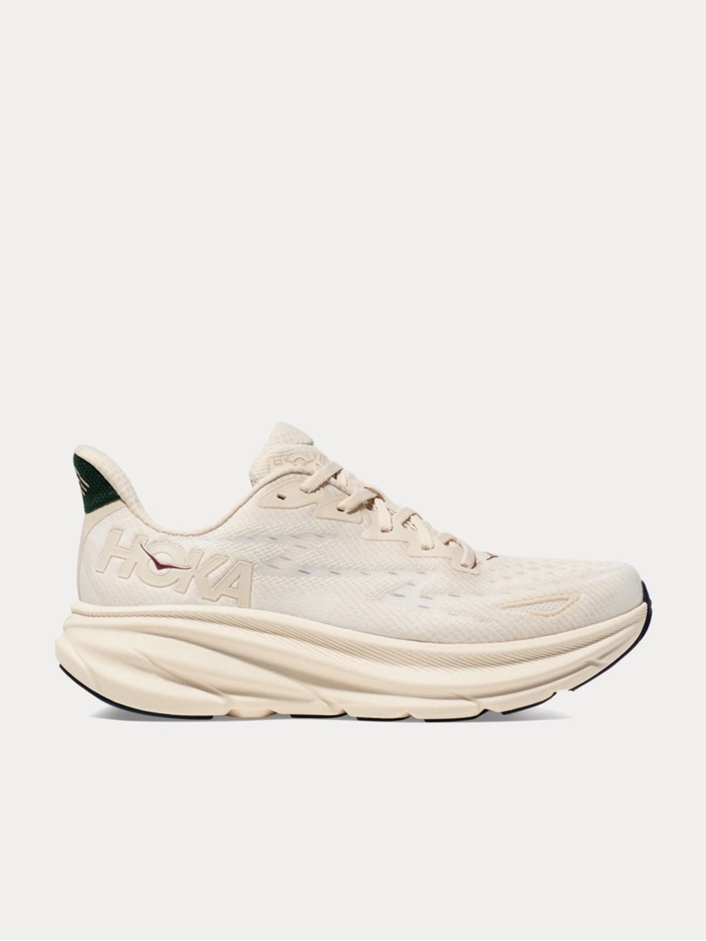 Men’s 11.5 Hoka One Clifton 9 Oat Milk Alabaster